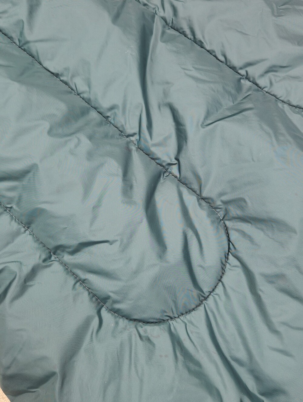 Adult LL BEAN 40° Teal Puffer Sleeping Bag - Picture 12 of 15